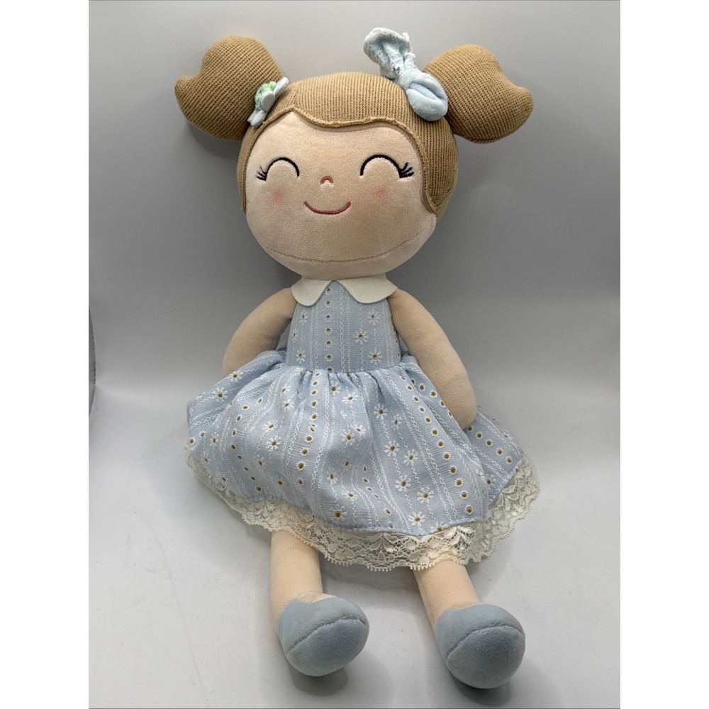 16" Gloveleya FLOWER FAIRY GIRLS SPRING First Baby Plush‎ Doll Blue Dress